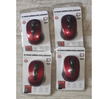 Мышь беспроводная 2.4 Ghz Wireless Mouse 4D красная