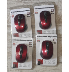 Мышь беспроводная 2.4 Ghz Wireless Mouse 4D красная