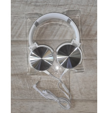 Наушники проводные с микрофоном Headphone XY-550 белые