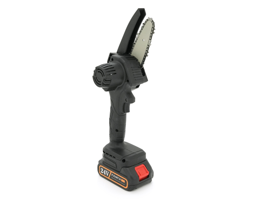 Акумуляторна ланцюгова пилка Mini Chain Saw 15cm, 24V, зарядний+акумулятор, Вох