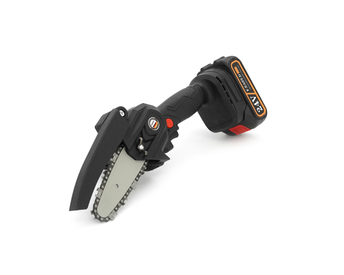 Акумуляторна ланцюгова пилка Mini Chain Saw 15cm, 24V, зарядне + 2 аккумулятори, Case