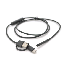 3 in 1 TYPE-C/MicroUSB/PC HD ендоскоп, м'який провід, 1м