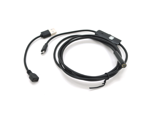 2 в 1 MicroUSB/PC HD ендоскоп, міні камера 7.0 мм, м'який провод, 1,5м