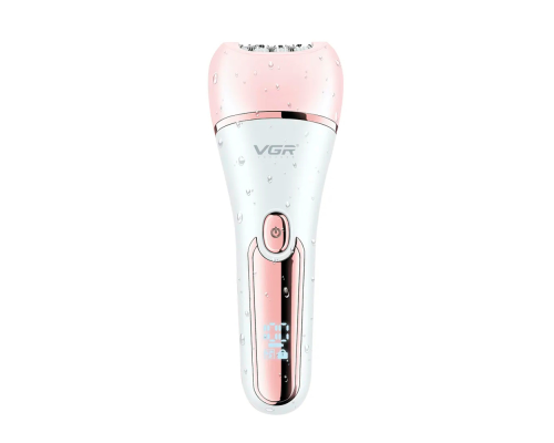 Епілятор VGR 6 в 1 V-733 PINK, 12 насадок, IPX7, LED display, Box Епілятор VGR 6 в 1 V-733 PINK, 12 насадок, IPX7, LED display, Box