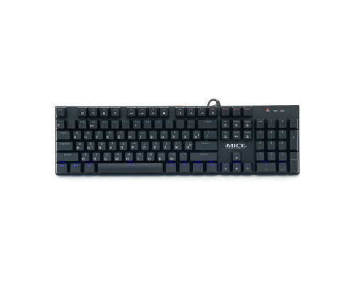 Клавіатура iMICE GK600 USB, довжина кабелю 100см, (Eng/Укр/Рус), Black, 104к Клавіатура iMICE GK600 USB, довжина кабелю 100см, (Eng/Укр/Рус), Black, 104к