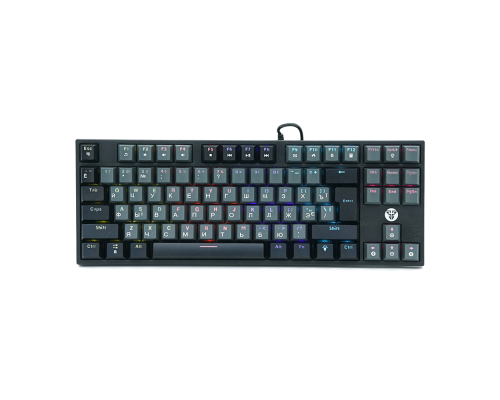 Клавіатура USB Fantech ATOM MK876, (Eng/Укр/Рус), Grey (red switch), 87к, Q10