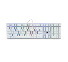 Клавіатура USB Fantech MK855RGB, довжина кабелю 135см, (Eng/Укр/Рус), White, 108к, Q10