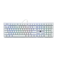 Клавіатура USB Fantech MK855RGB, довжина кабелю 135см, (Eng/Укр/Рус), White, 108к, Q10
