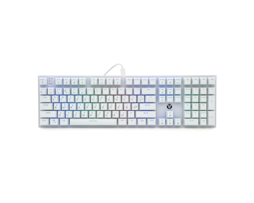 Клавіатура USB Fantech MK855RGB, довжина кабелю 135см, (Eng/Укр/Рус), White, 108к, Q10 Клавіатура USB Fantech MK855RGB, довжина кабелю 135см, (Eng/Укр/Рус), White, 108к, Q10