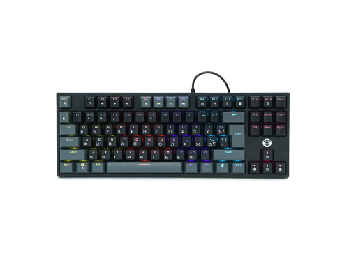 Клавіатура USB Fantech ATOM MK876, (Eng/Укр/Рус), Black(red switch), 87к, Q10