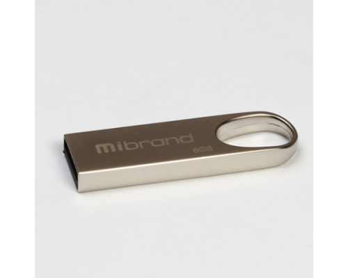 Флеш-накопичувач Mibrand Irbis, USB 2.0, 8GB, Metal Design, Blister