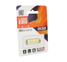 Флеш-накопичувач Mibrand Puma, USB 2.0, 8GB, Metal Design, Blister