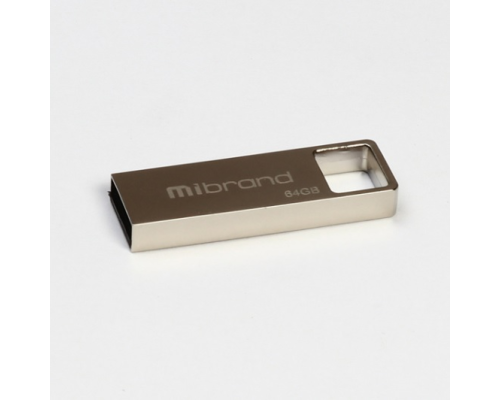 Флеш-накопичувач Mibrand Shark, USB 2.0, 64GB, Metal Design, Blister