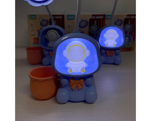Дитяча настільна акумуляторна LED-лампа 3in1 Rabbit BLUE