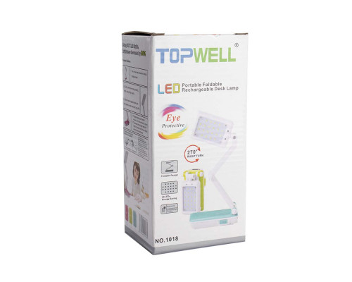 Лампа светодиодная аккумуляторная настольная трансформер складная Topwell 1019 Лампа светодиодная аккумуляторная настольная трансформер складная Topwell 1019