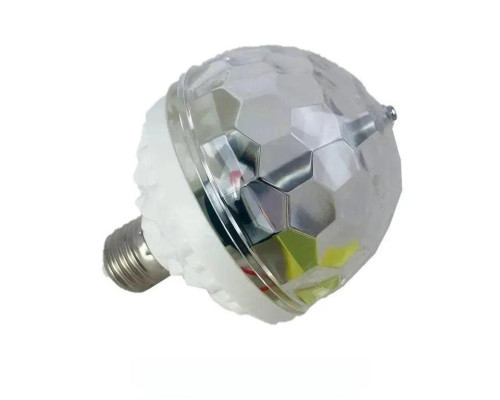 Светодиодная диско лампа в патрон COLOR ROTATING LAMP E27 Светодиодная диско лампа в патрон COLOR ROTATING LAMP E27