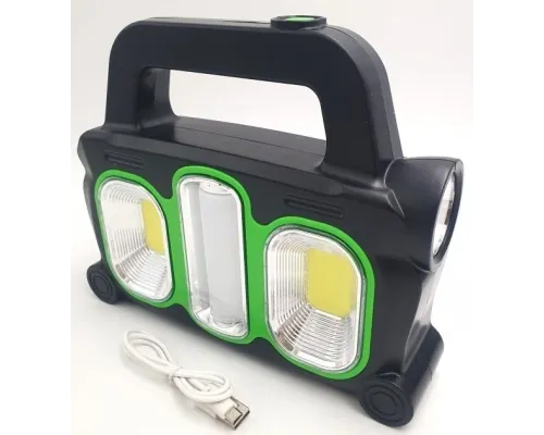 Ліхтар акумуляторний Hurry Bolt HB-6169 із сонячною батареєю і функцією PowerBank