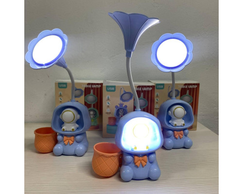 Дитяча настільна акумуляторна LED-лампа 3in1 Rabbit BLUE