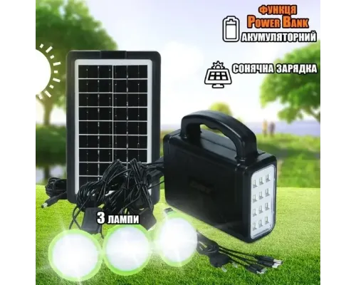 Портативна автономна сонячна система Solar Light DT-9006 переносний ліхтар із сонячною панеллю Портативна автономна сонячна система Solar Light DT-9006 переносний ліхтар із сонячною панеллю
