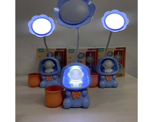 Дитяча настільна акумуляторна LED-лампа 3in1 Rabbit BLUE