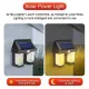 Ліхтар на сонячній батареї з датчиком руху Solar Wall Lamp COBA CB-228