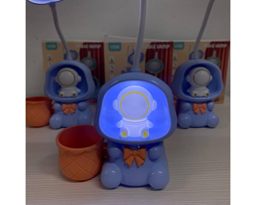 Дитяча настільна акумуляторна LED-лампа 3in1 Rabbit BLUE