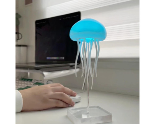 Ночник LED лампа Медуза с USB NTL-5B с движениями и цветопередачей RGB Белий