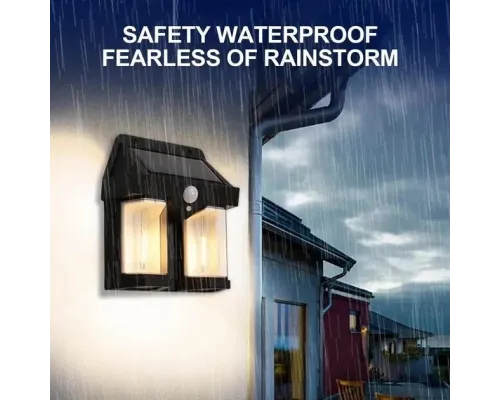 Ліхтар на сонячній батареї з датчиком руху Solar Wall Lamp COBA CB-228 Ліхтар на сонячній батареї з датчиком руху Solar Wall Lamp COBA CB-228