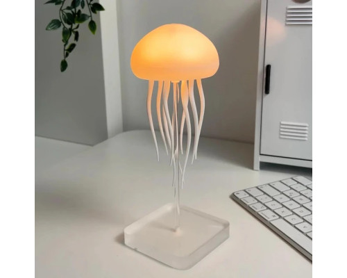 Ночник LED лампа Медуза с USB NTL-5B с движениями и цветопередачей RGB Белий
