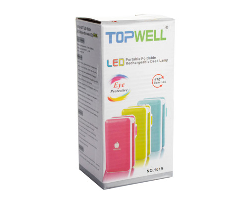 Лампа светодиодная аккумуляторная настольная трансформер складная Topwell 1019 Лампа светодиодная аккумуляторная настольная трансформер складная Topwell 1019