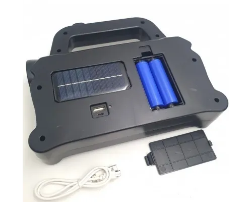 Ліхтар акумуляторний Hurry Bolt HB-6169 із сонячною батареєю і функцією PowerBank