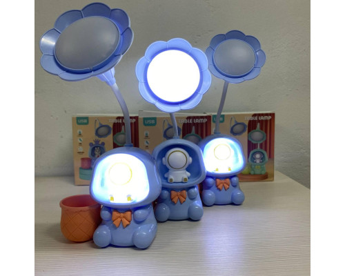 Дитяча настільна акумуляторна LED-лампа 3in1 Rabbit BLUE
