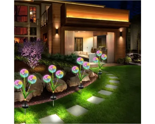 Садовий ліхтар на сонячній батареї Кульбаби Dandelion Garden Lights Садовий ліхтар на сонячній батареї Кульбаби Dandelion Garden Lights