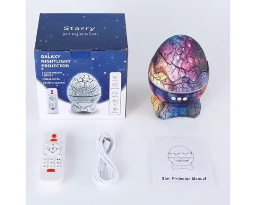 Проєктор галактики Яйце, нічник зоряного неба лазерний, з Bluetooth колонкою, пультом — Фіолетовий Проєктор галактики Яйце, нічник зоряного неба лазерний, з Bluetooth колонкою, пультом — Фіолетовий