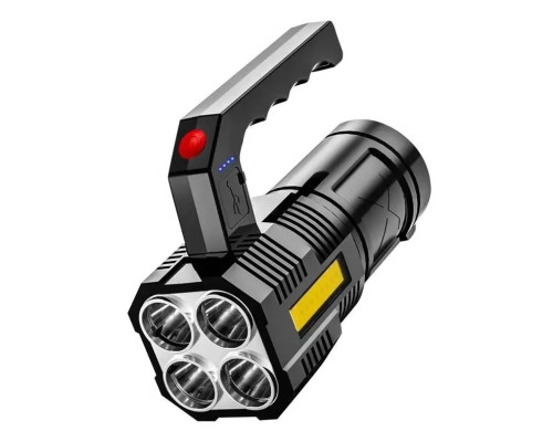 Портативний точковий ручний ліхтар BL-X508, прожекторний, водонепроникний, з USB, 1200 мА·год, чорний
