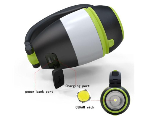 Кемпінговий світлодіодний ліхтар трансформер 3 в 1 з функцією powerbank SHAYING Кемпінговий світлодіодний ліхтар трансформер 3 в 1 з функцією powerbank SHAYING