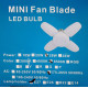 Лампочка складана світлодіодна 4 лопаті E27 KK-202 Mini fan blade bulb