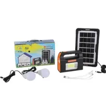 Сонячна зарядна станція + LED ліхтар Junai JA-2007 з лампочками + Power Bank