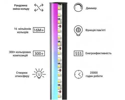 Напольная Лампа 1.4 m для спальни RGB светодиодная Напольная Лампа для спальни, HA-10 Напольная Лампа 1.4 m для спальни RGB светодиодная Напольная Лампа для спальни, HA-10