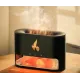 Зволожувач повітря Docsal Flame 3в1 з ультразвуковим зволоженням і соляним камінням. Чорний