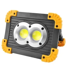 LL-802 Автономний переносний прожектор 20w COB+1W+Power Bank (2 АКБ у комплекті)