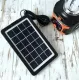 Портативна автономна сонячна система Solar Light AT-9016 похідний переносний ліхтар із функцією павербанк