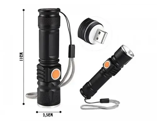 Ліхтарик ручний Bailong BL-616-T6 USB-зарядка