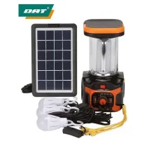 Портативна автономна сонячна система Solar Light AT-9016 похідний переносний ліхтар із функцією павербанк