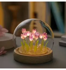 Ночник светодиодный тюльпаны умелые ручки Spherical lamp HA-42, Лампа-тюльпан DIY Ночник-тюльпан