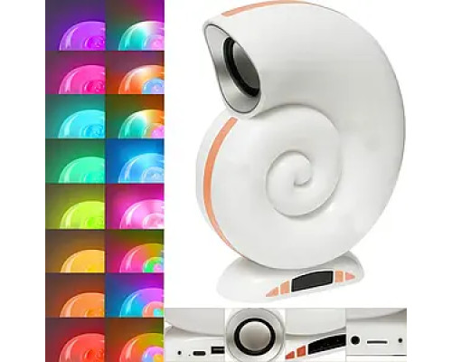 Бездротова мінірозумна смарт-колонка 4 в 1 з блютузом Сonch Music Light, 256 режимів освітлення