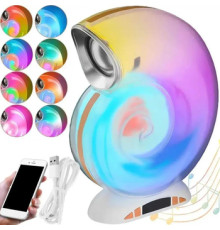 Бездротова мінірозумна смарт-колонка 4 в 1 з блютузом Сonch Music Light, 256 режимів освітлення