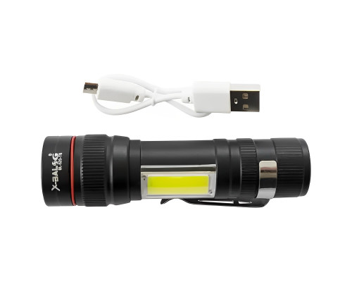 Ліхтарик ручний акумуляторний Bailong BL-520 T6 + COB