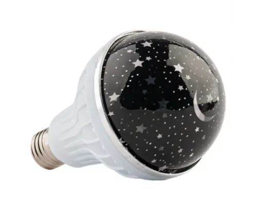 Лампа проєктор зоряного неба на патрон Master Bulb601-HX 6Вт, нічник, 3 кольори світіння, 220 В Лампа проєктор зоряного неба на патрон Master Bulb601-HX 6Вт, нічник, 3 кольори світіння, 220 В