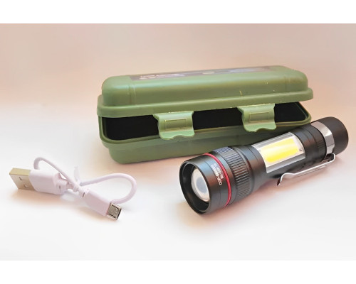 Ліхтарик ручний акумуляторний Bailong BL-520 T6 + COB